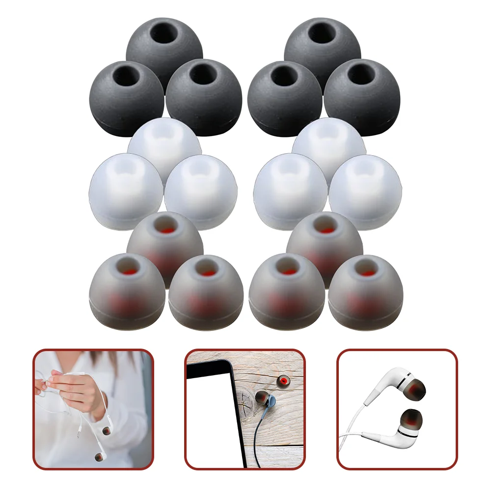 

72 Pcs Ear Tips Replacement Caps Earbuds Comfortable Headset Cover Earphone Accessories Earplugs Iem