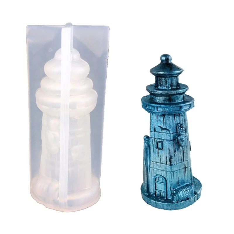 Силиконовая форма в форме маяков 3D для ароматизированных свечей мыла смолы
