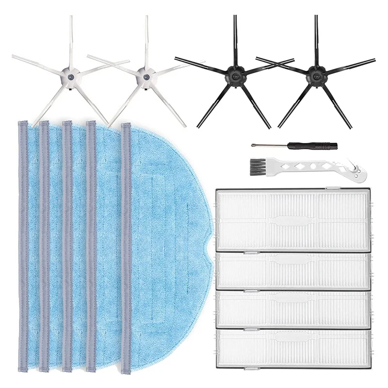 

Replacement Parts Side Brush Filter Mops For Xiaomi Roborock T7S S7 / T7S Plus Vacuum Cleaner Accessories