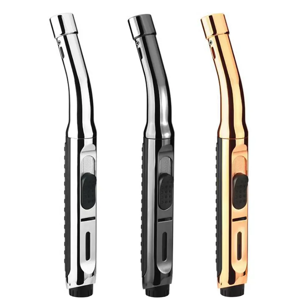 

Butane Lighter Adjustable Flame Refillable Gas Lighters Kitchen Stove Cooking Torch BBQ Ignition Spray Gun Windproof Lighter