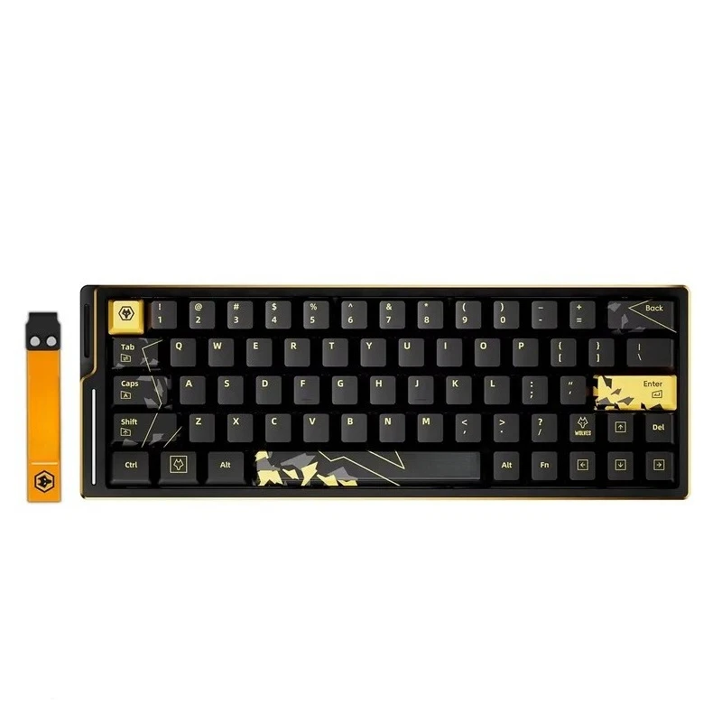 Фото Горячая распродажа ATK EDGE 63 HE Esports Magnetic TTC Snake Magneto Switch Wolves&Pink Limited с RGB-подсветкой, ориентированной на юг, с возможностью горячей замены, NKRO, USB-C. №2