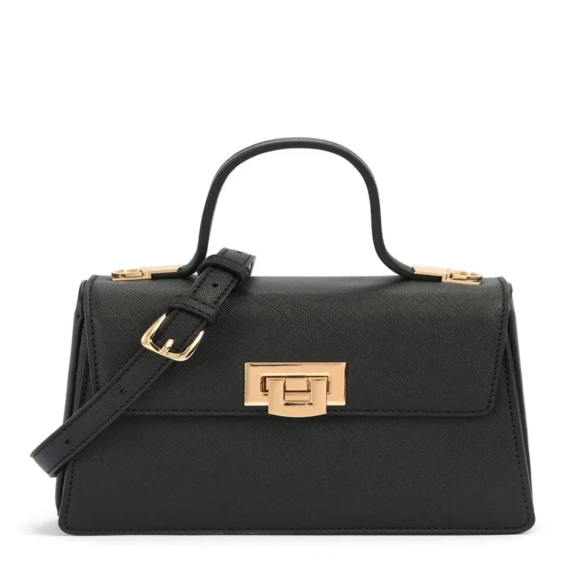 

BeCool Women's Adult Top Handle Satchel Handbag with Lock Black
