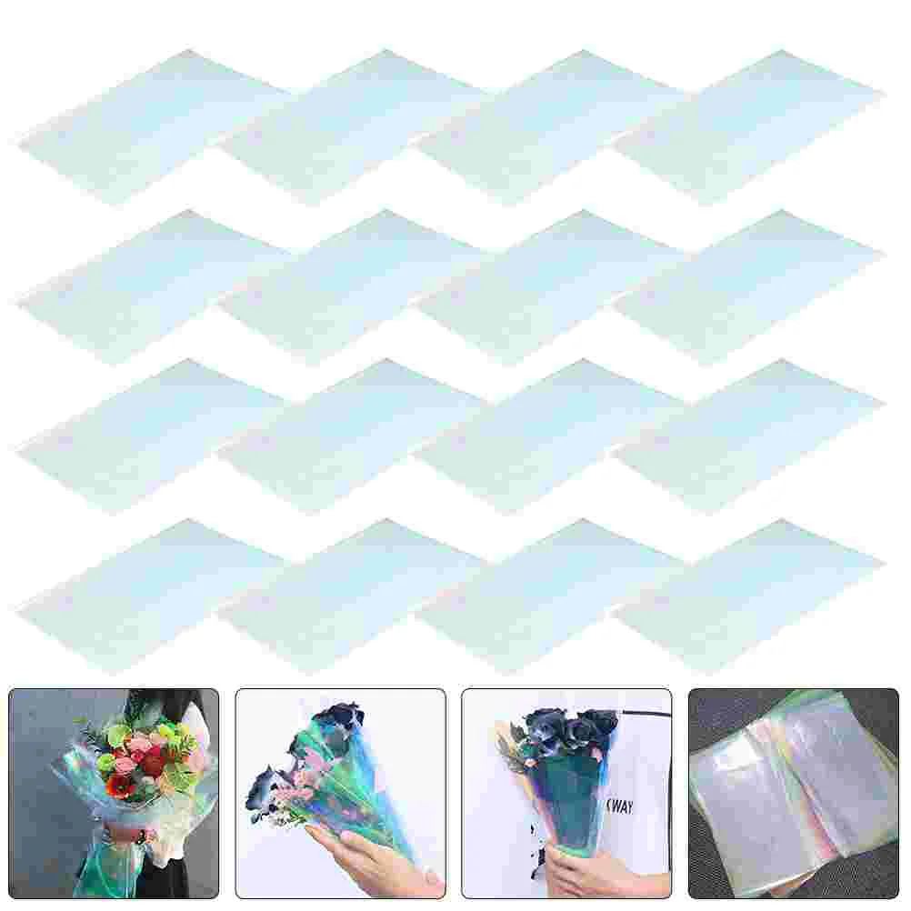 

20 Sheets of Flower Wrapping Film Decorative Bouquet Wrap Film Delicate Flower Packing Film