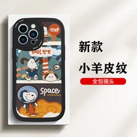 snoopy leather feel phone cases for iphone 13 12 11 pro max xr xs max 8 x 7 se 2020 back cover