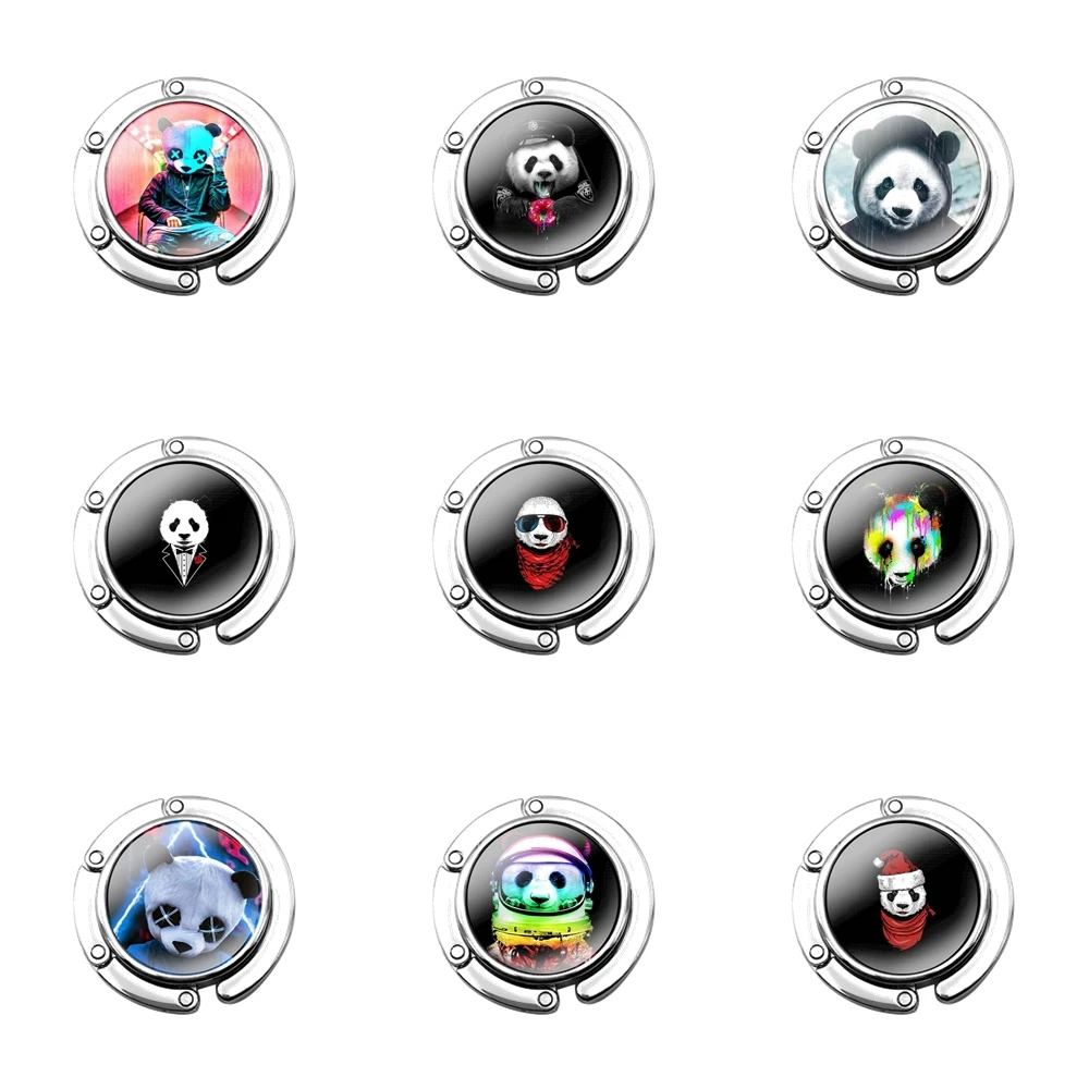 

Крючок-кошелек женский складной, с рисунком панды