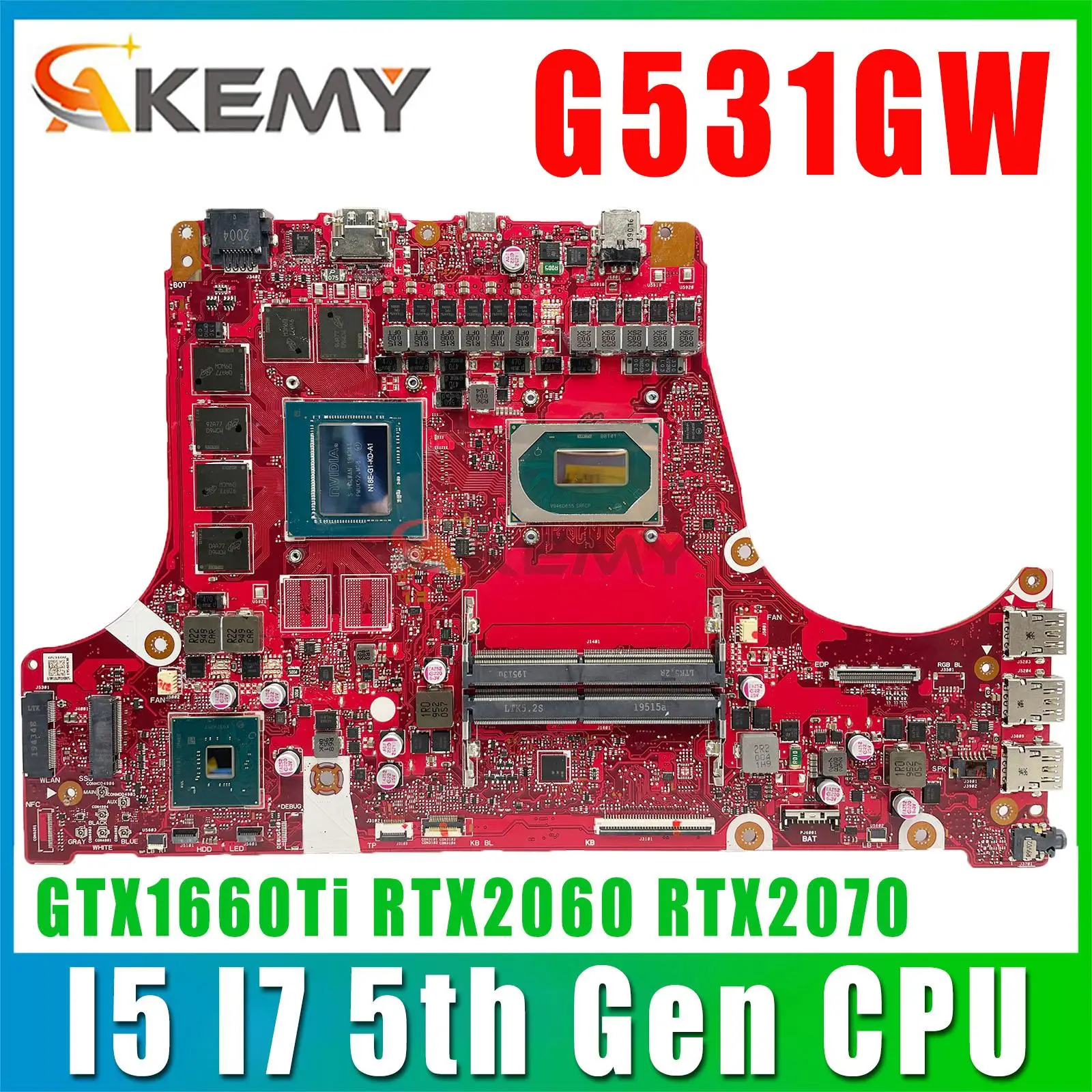 Материнская плата ASUS ROG Strix S5D S7D G531GW G531GV G531GU G531GD G731G G531G материнская плата для ноутбука I5 I7 GTX1660Ti RTX2060 RTX2070