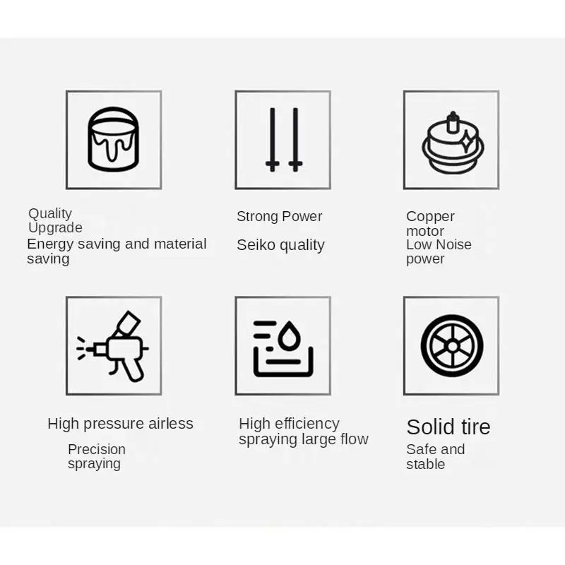 3800 Вт Л/6 л плунжерный тип электрическая высокая яркость лакокрасочная шпатлевка