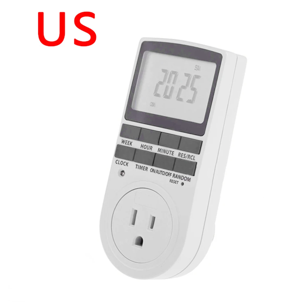 

Розетка с цифровым таймером, 120 В, 60 Гц, 12/24 часа
