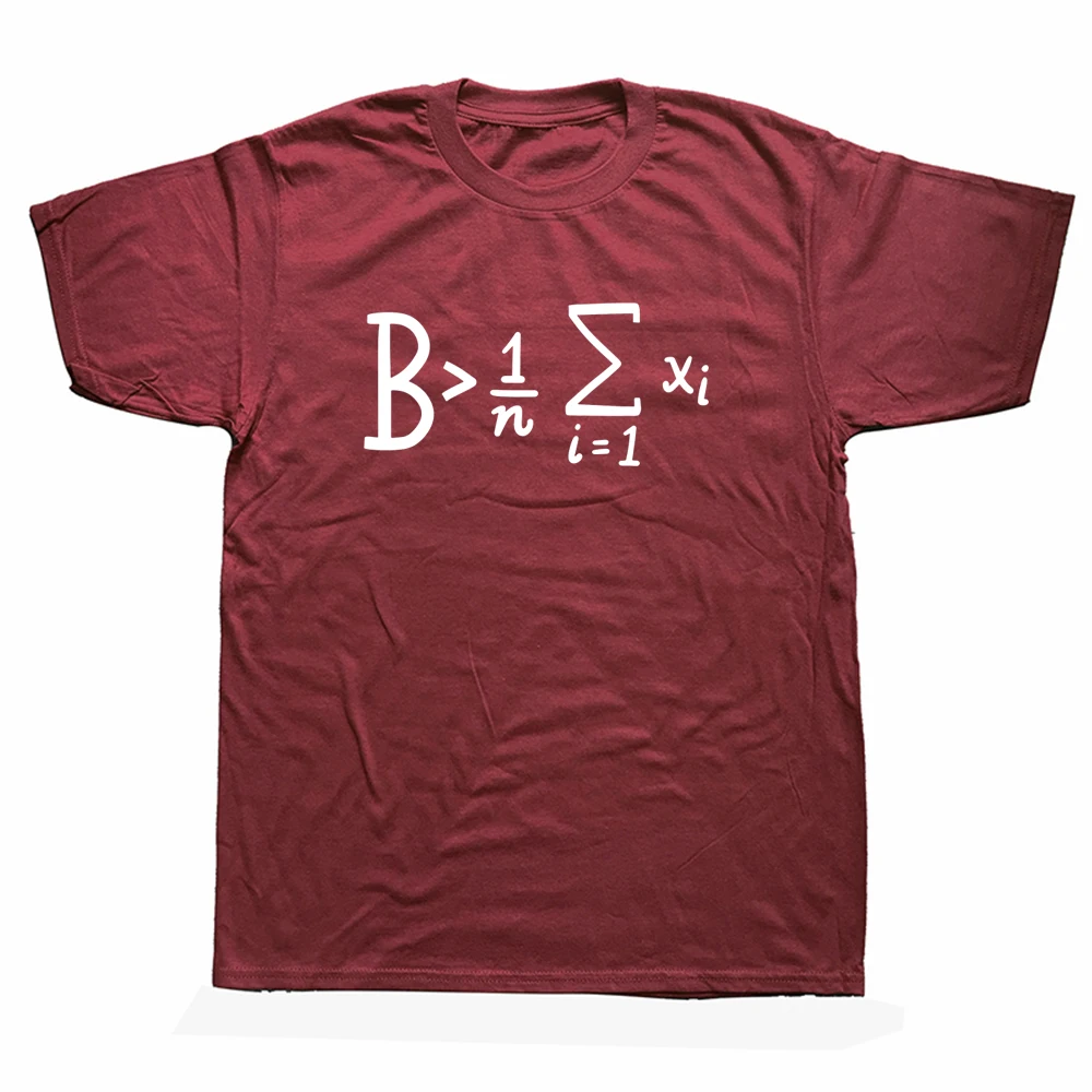 

Be Greater Than Average Funny Math T Shirts Graphic Cotton Streetwear Short Sleeve O-Neck Harajuku Hip Hop T-shirt Mens Clothing