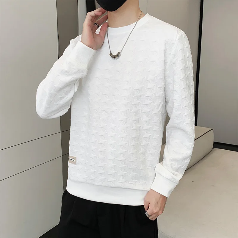 

Men's Spring and Autumn High Quality Long Sleeve T-Shirts Men's Sweatshirts Bottoming Shirts Men's Round Neck Pullover Tops