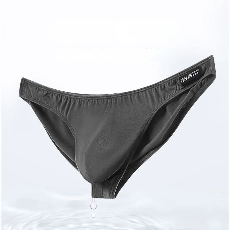 Man Penis Pouch Briefs Ultra Low Waist Underwear Breathable Modal 3D Big Dick U-Convex Sexy Lingerie Sport Underpants Elastic