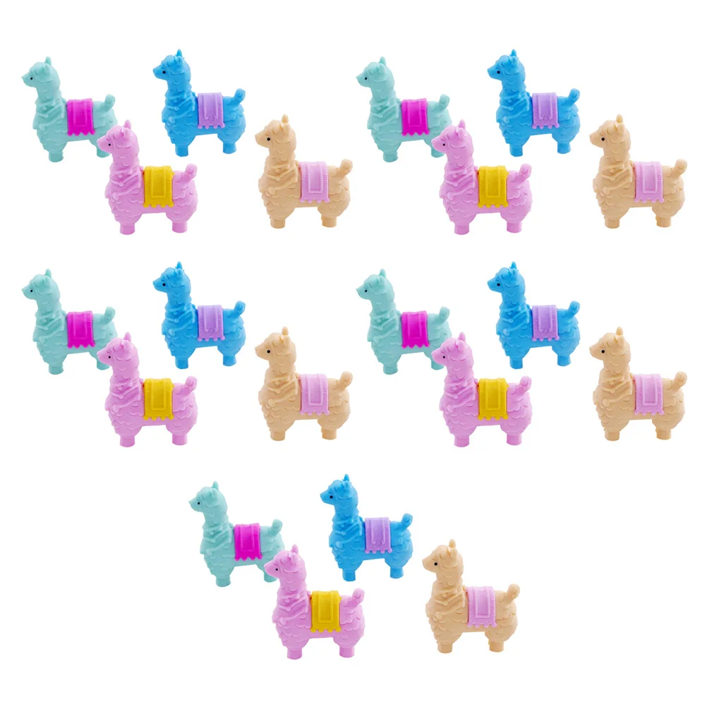 

Erasers Eraserkids Alpaca Animal Novelty Puzzle Rubber School Mini Decorative Supplies Toys Painting Students Caps Bulk Llama