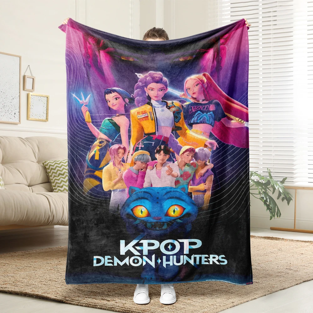 

MINISO KPop Demon Hunters одеяло 100% полиэстер