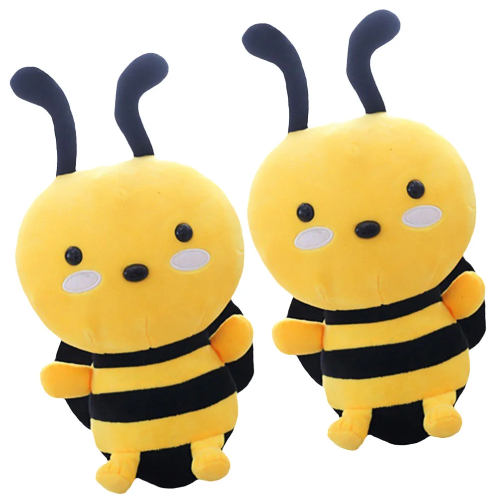 

Plush Stuffed Toyanimals Pillow Animal Beesdecorative Adorablehoney Toys Soft Throwinterior Pacifying Car Waist Pillows Soothing