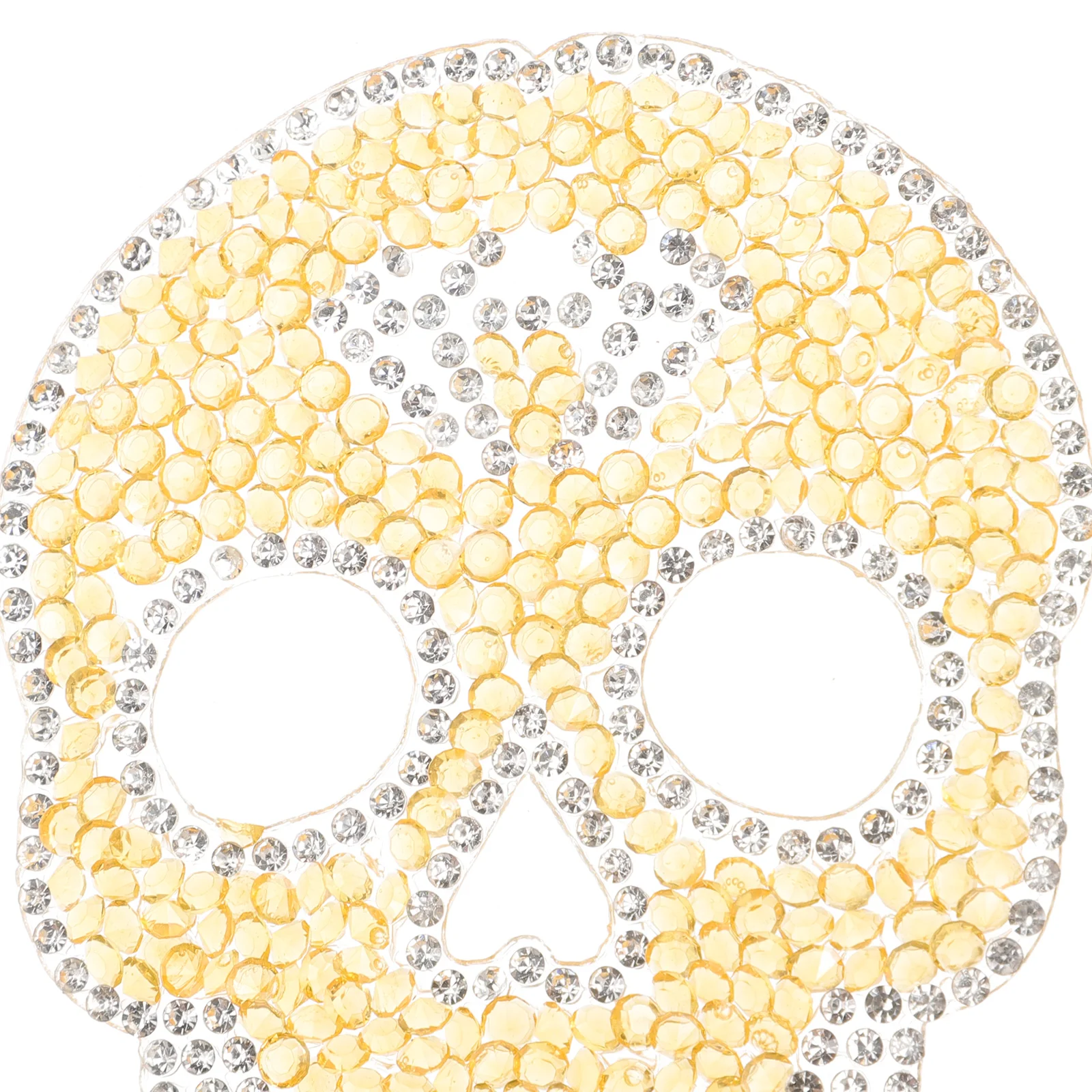 6 шт. персонализированные наклейки с черепом и горячими бриллиантами