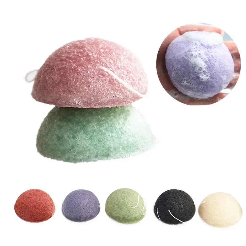 4 шт. губка Konjac натуральная Konnyaku Puff для макияжа чистки лица Esponja Maquiagem Exfoliator Cleanse