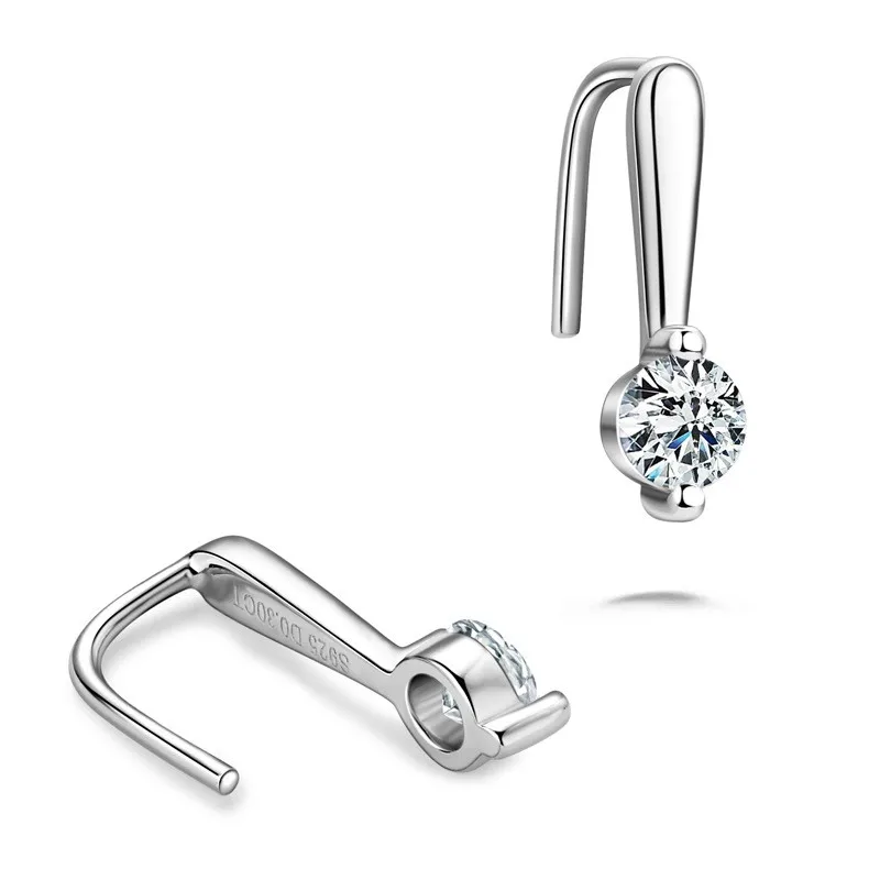 

EMO-320Lefei Fashion Trend Fine Classic Moissanite Simple Rose Earring For Women 925 Silver Party Charm Jewelry Gift Accessories