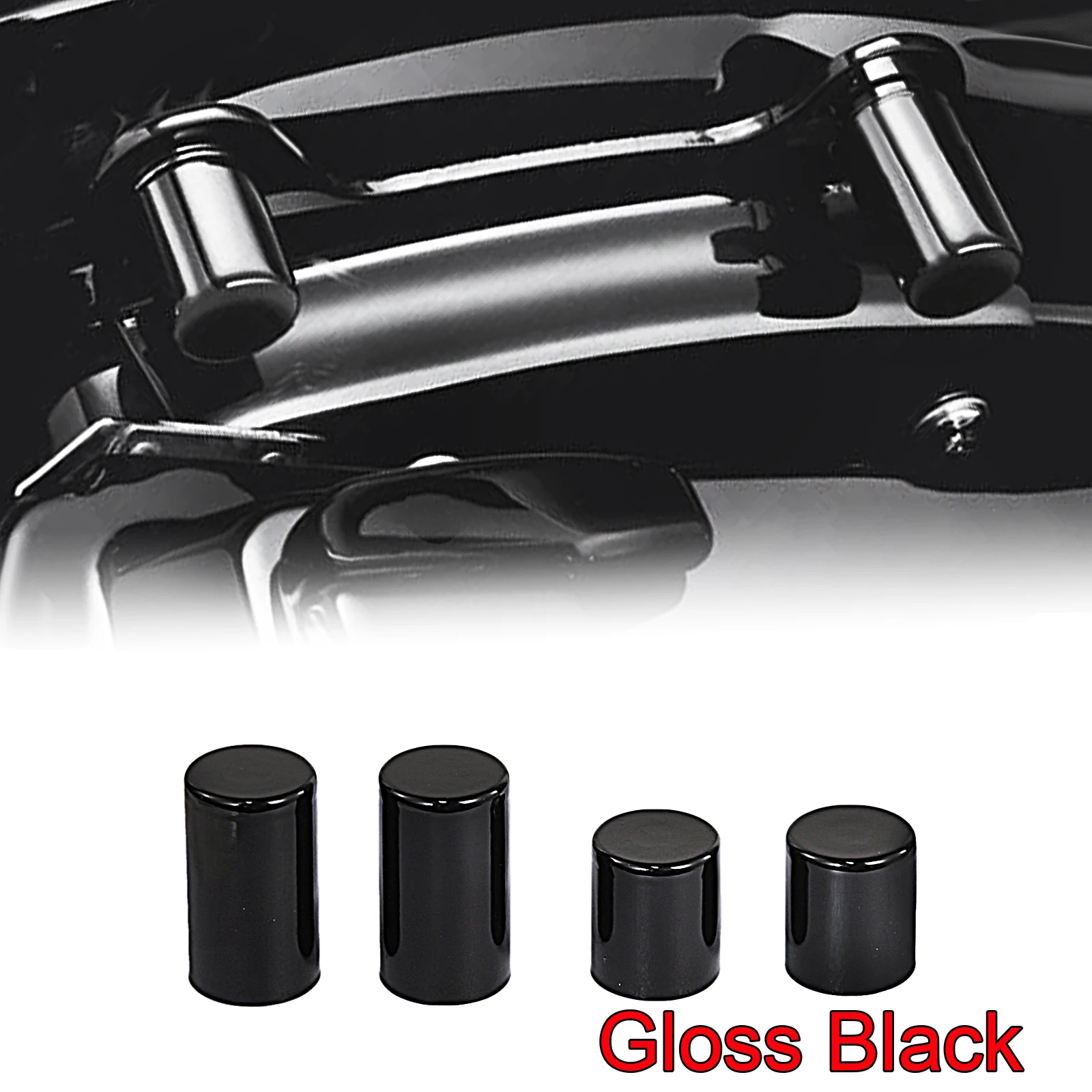 

4 шт., стыковочное оборудование для мотоцикла, точечная крышка для Harley Touring Dyna Softail Sportster Fat Bob Springer Glide