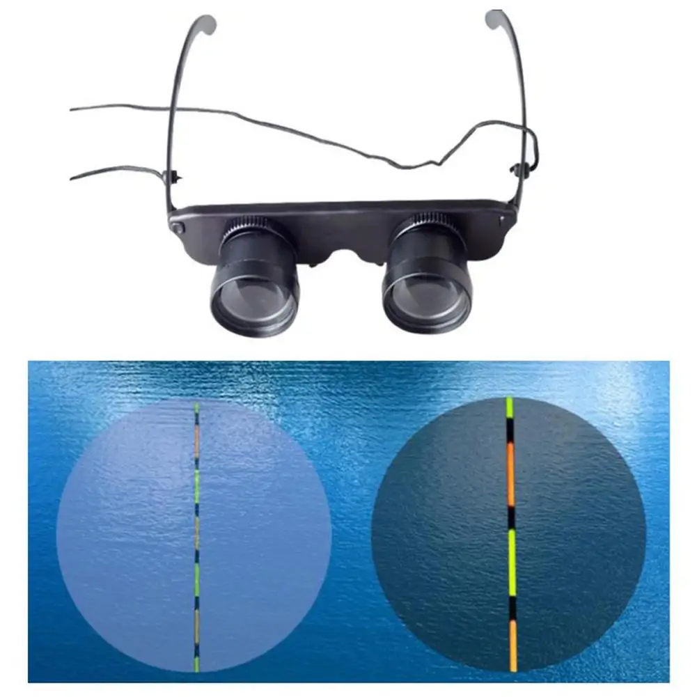 

1PCS Head-mounted Fishing Glasses 10x Zoom Hd Magnifier Glasses Outdoor Camping Optics Binoculars Telescope Fishing Tool