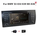 Автомобильная магнитола 1DIN, DVD-плеер для BMW X5 E53 E39, GPS, стерео, аудио-навигация, мультимедийный экран, головное устройство RDS Mirror Link