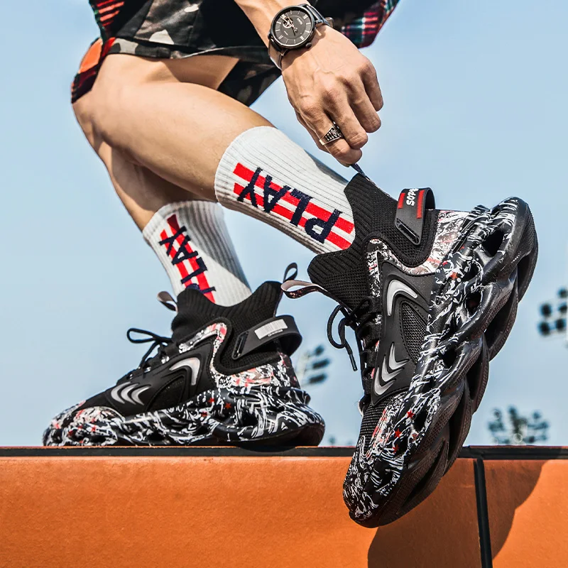 Fashion Shoes Men Sneakers Male Casual Mens Shoes Tenis Luxury Shoes Trainer Race Breathable Shoes Loafers Running Shoes For Men