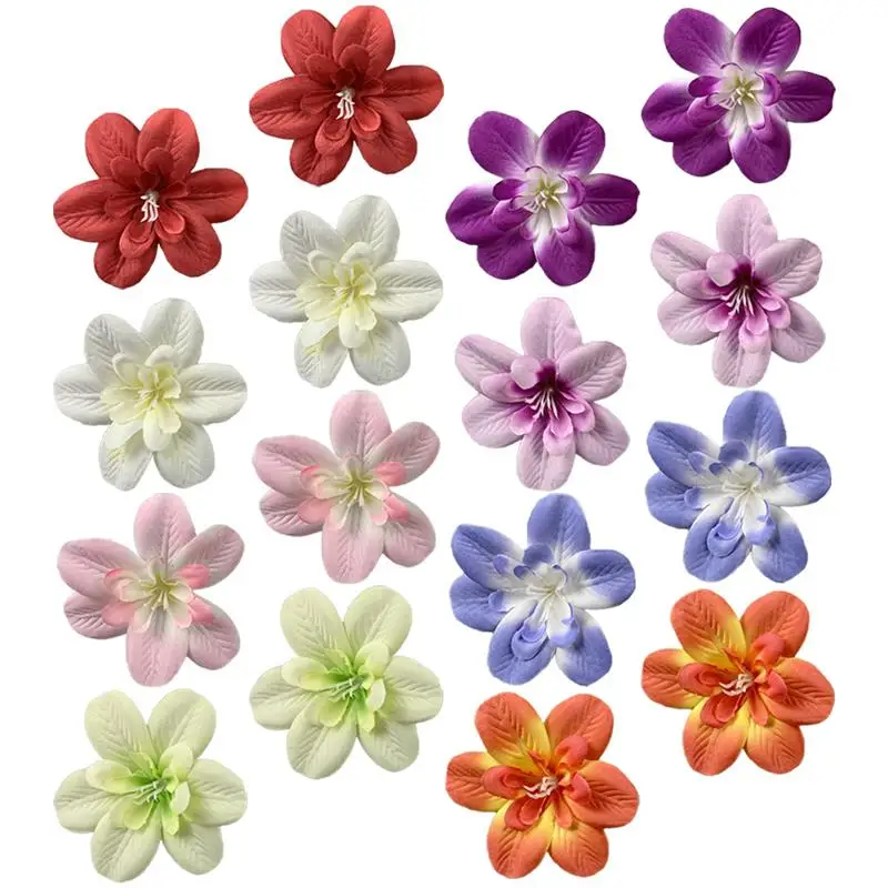 

Heads Flower Flowers Orchid Hair Floral Fake Silk Fabric Crafts Faux Daisy Clip Accessories Arrangement Wedding Diy Clips