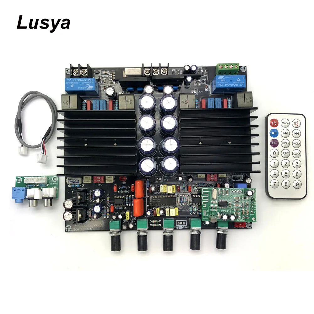 

TDA8954TH 2.1 Bluetooth HIFi Digital Amplifier Board Class D 210W +210W Assembled Preamp LM1036+NE5532 Amplifier Board C6-003