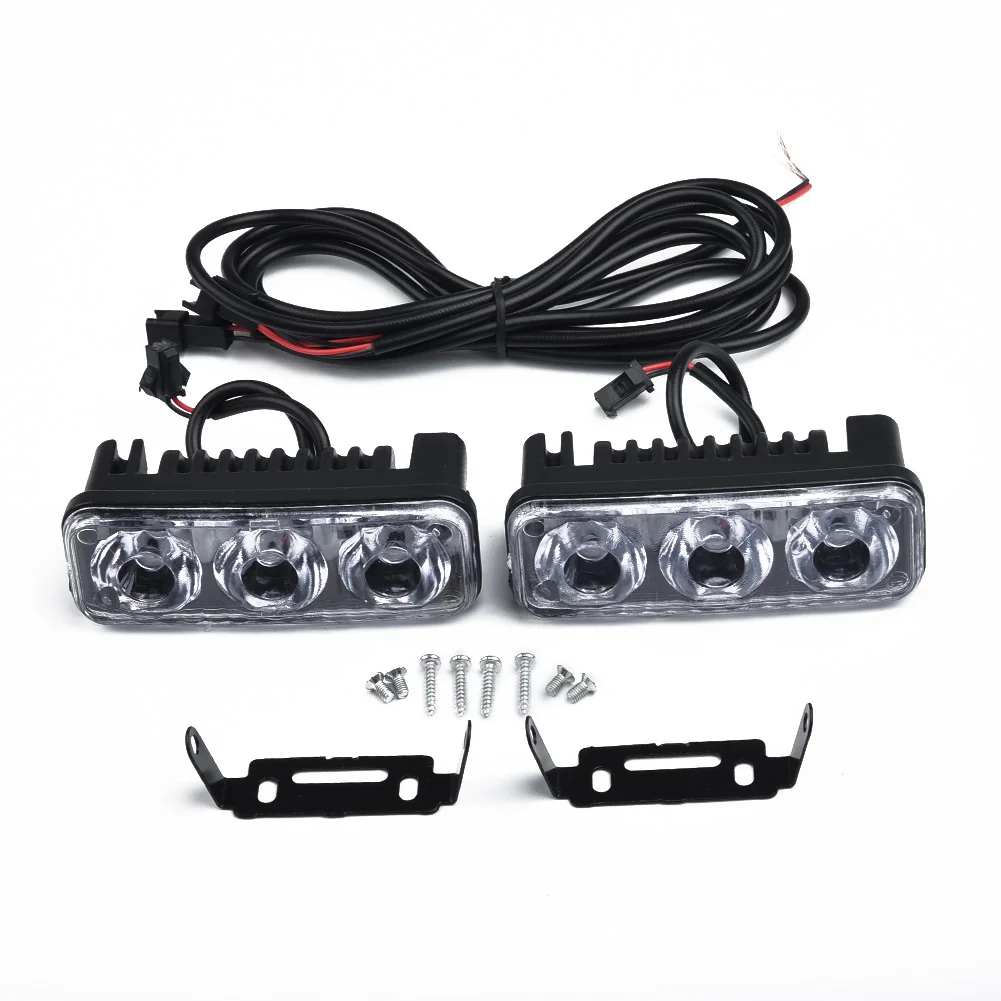 

Work Light 12V 2pcs Car Daytime Fog Lamp Running Super White Accessories
