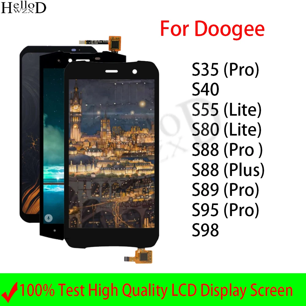 ЖК-дисплей для Doogee S35 S40 S55 S80 S88 S95 S89 S98 S95 Pro Plus Lite