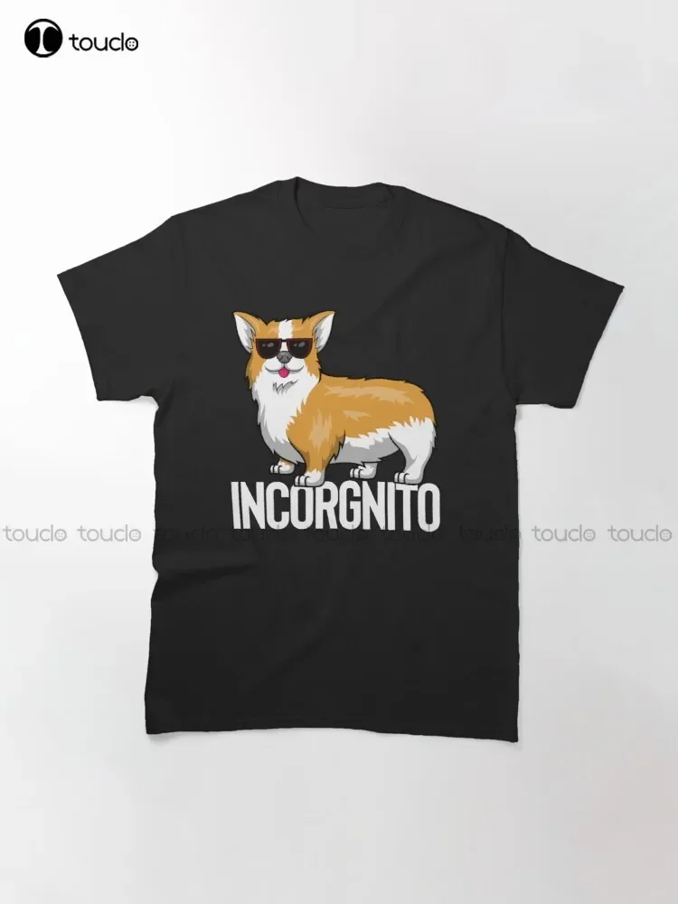 Классическая футболка Incognito Corgi Love Corgis Cute Mom женская Сделай ваш дизайн Xs-5XL новинка