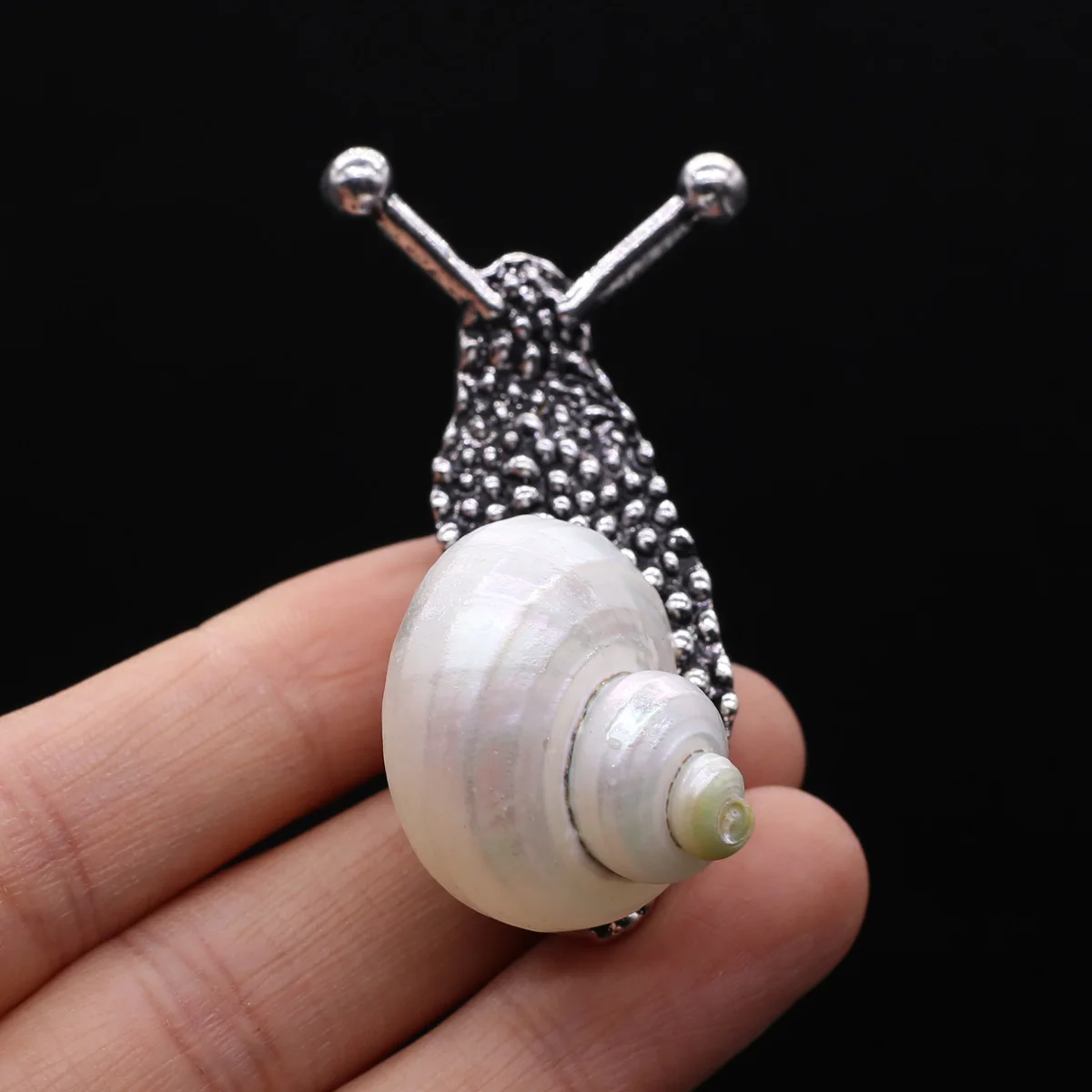 

Fashion Natural Shell Snail Shaped Brooches Conch Pins Design Brooch Pendant for Jewelry DIY Necklace Clothes Coat Accessories