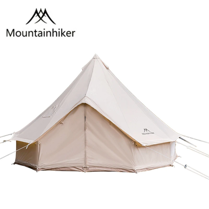 

Палатка Mountainhiker хлопковая на 5-8 человек, люксовая Большая водонепроницаемая для кемпинга, путешествий, самостоятельного вождения, Юрта, 6 х6 м