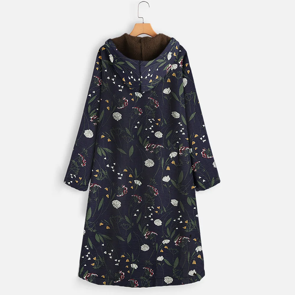 New 2022 Fall Retro Women's Regular Hooded Slim Fit Cotton Coat