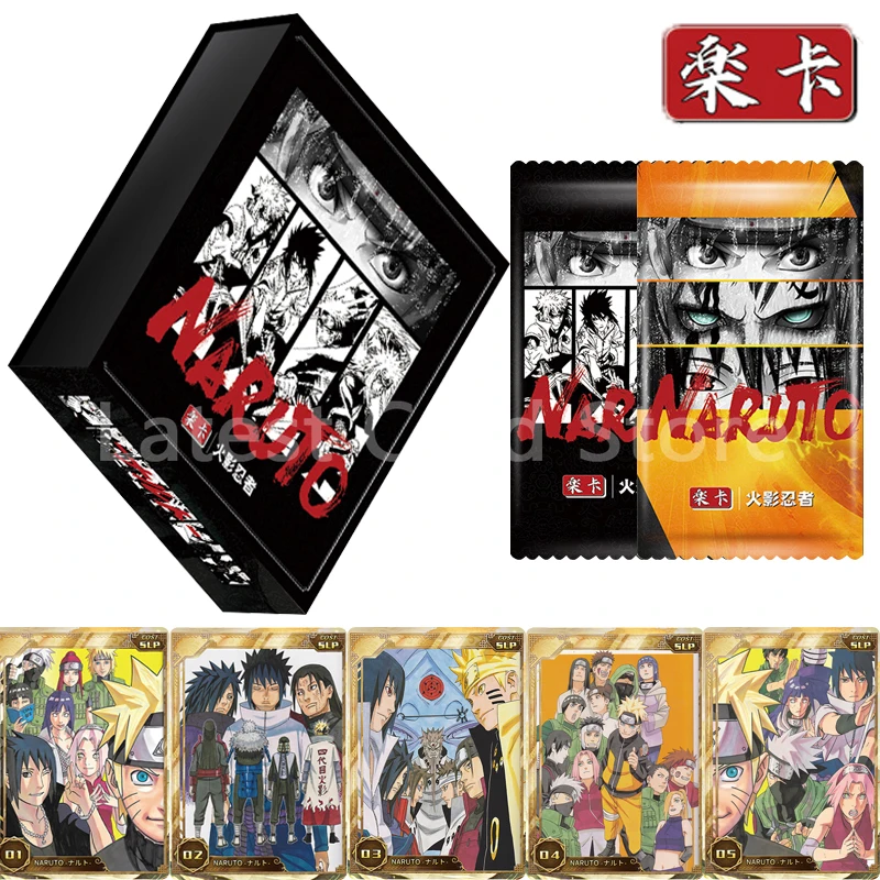 

Original Naruto Series Peripheral Booster Box Anime Characters Super Rare Limited Hot Blood Hiding Cards Game Toy Children Gift