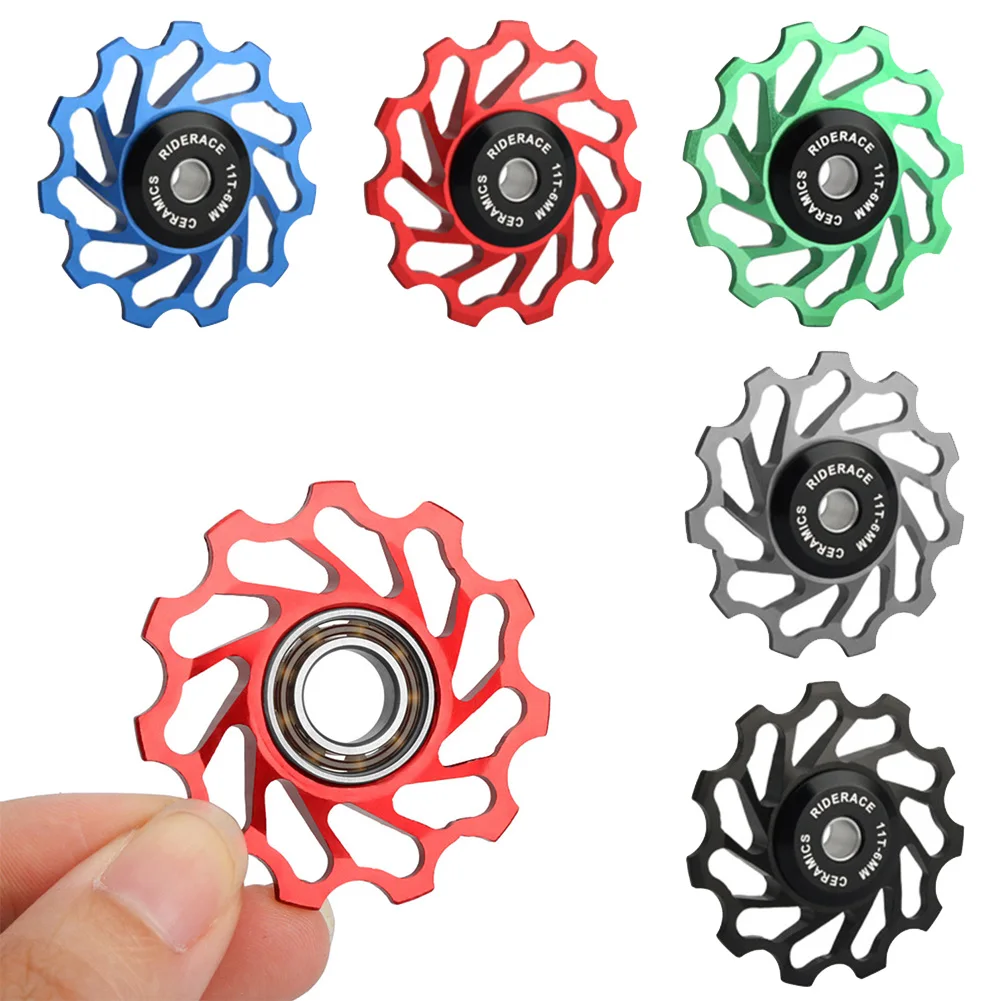 

11T MTB Ceramic Bearing Jockey Pulley Road Bicycle Rear Derailleur Guide Pulley 41x41mm For 8/9/10/11 Speed Rear Derailleur