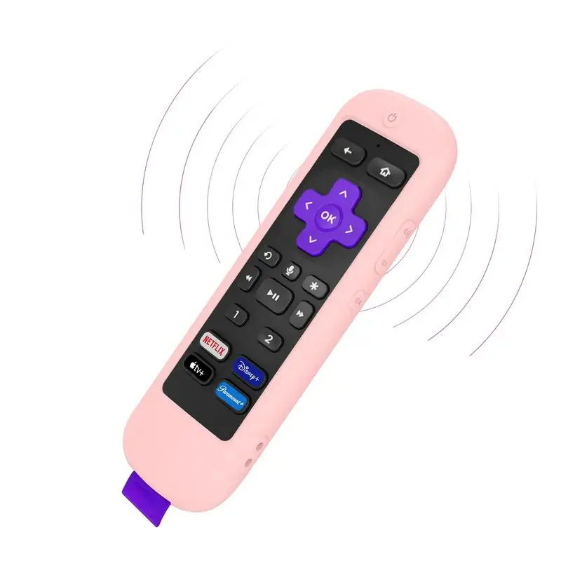 

Protective Silicone Remote Case ForROKU Ultra 2022 Anti-fall Anti Slip Washable Remote Control Cover For TV Remote Controller
