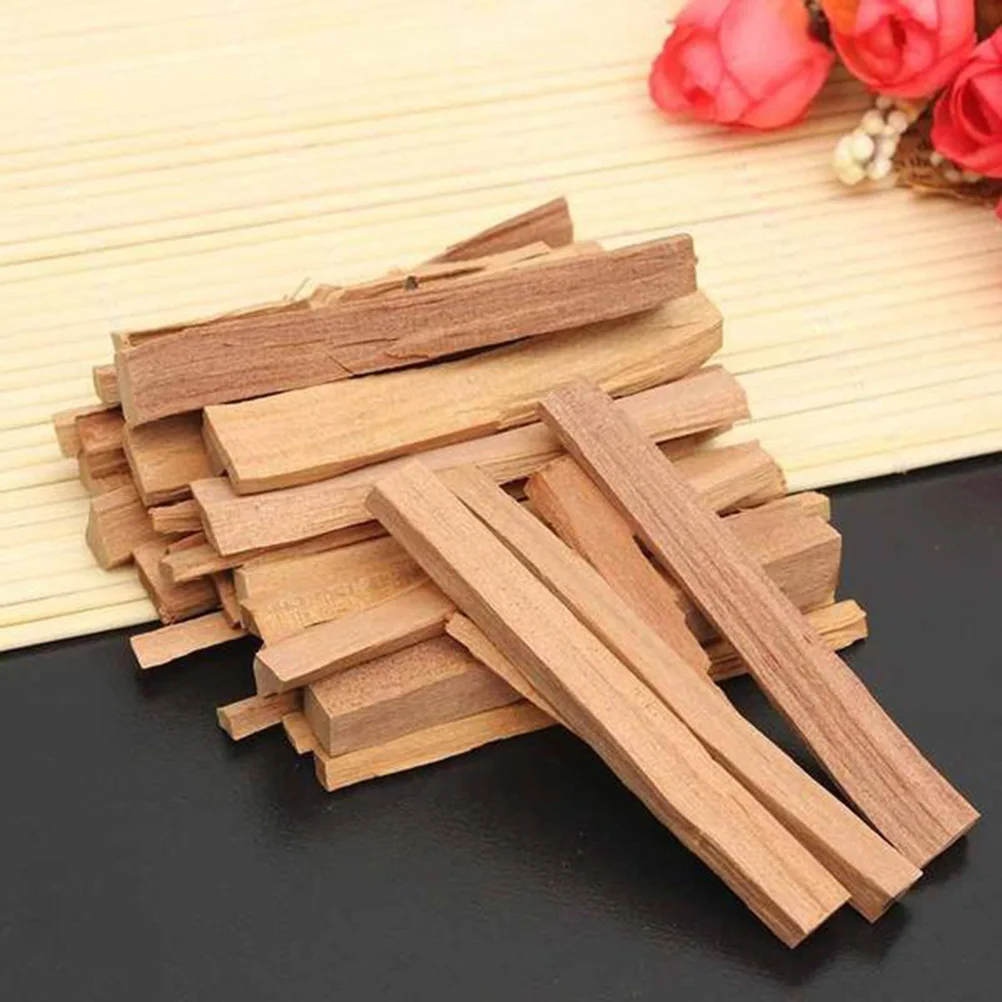 

1 Bag Sandalwood Sticks Natural Fragrance Sticks Wild Harvested Air Fresh Chips for Cleansing Meditation Relaxation 7.5cm