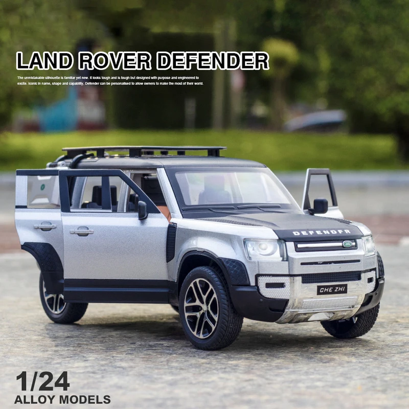 Новинка 1:24 Land Rover Defender SUV игрушечный автомобиль из сплава литой и модель