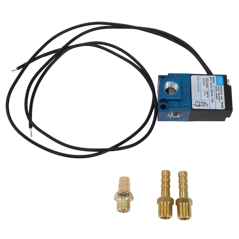

35A-ACA-DDBA-1BA 5.4W High Quality 12V-MAC Replace 3 Port Electronic Boost Control Solenoid Valve With Brass Kit