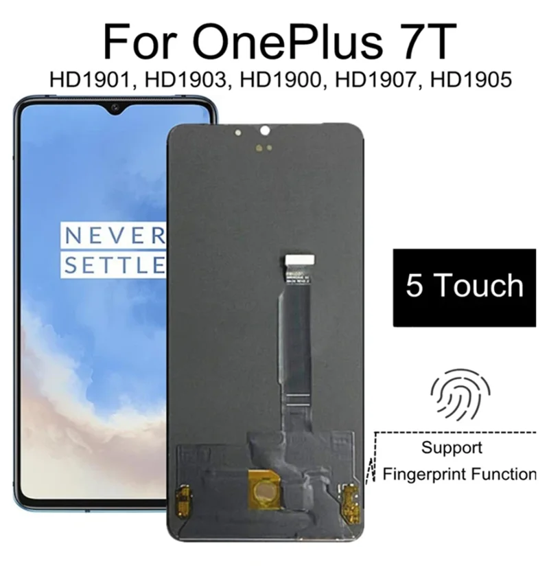 

OLED ЖК-дисплей для Oneplus 7T 1 + 7T HD1901 HD1903 HD1900 HD1905, ЖК-дисплей для замены телефона