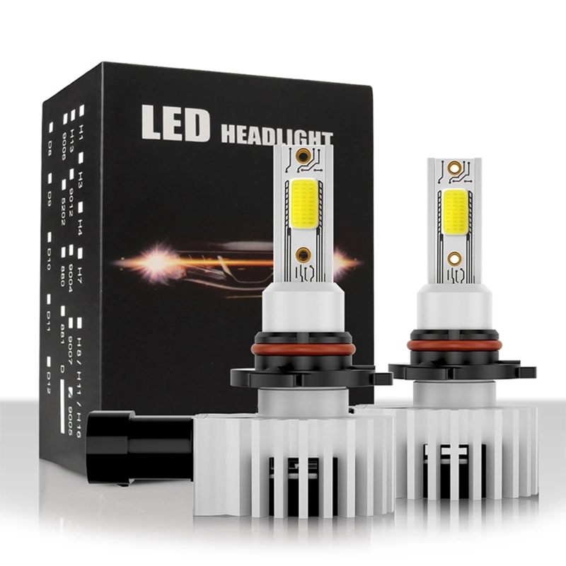 

2Pcs 6600Lm H1 H4 LED H7 H11 Led canbus No Error Car Headlight 9005 HB3 9006 HB4 Type Socket for Car Truck