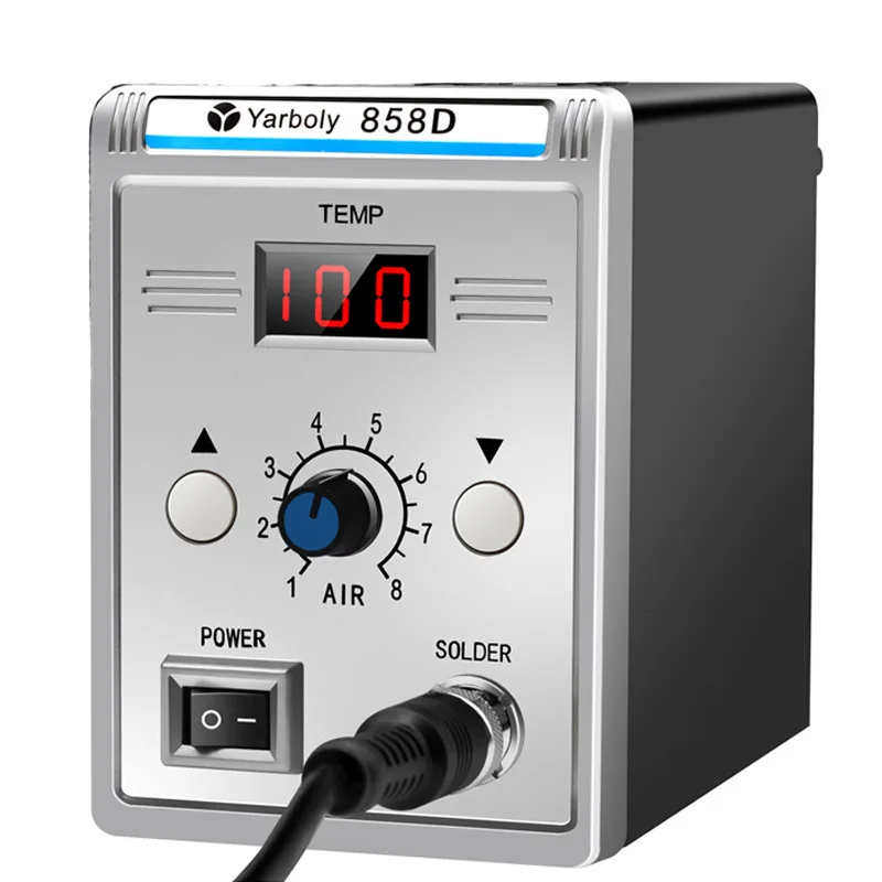 Паяльная станция 858D с цифровым дисплеем SMD