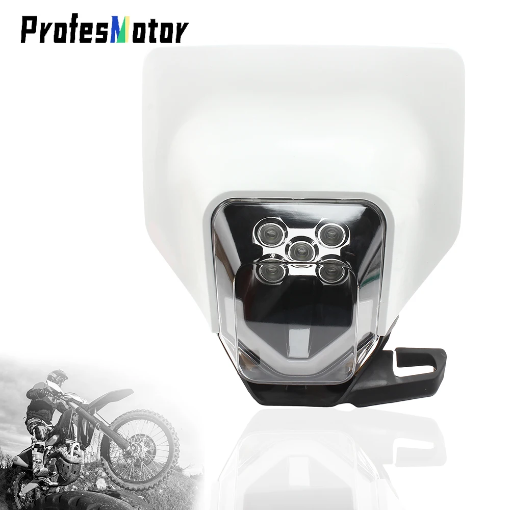

Motorcycle Led Headlights Lamp Light for Husqvarna FE250 FE350 FE450 TE300 1500 Lumen Enduro Explorers 2022 Safety Accessories