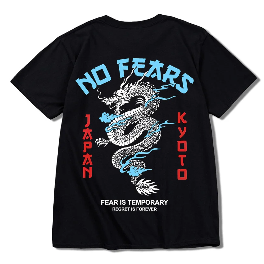 

Футболка Мужская/женская с принтом дракона, свободная Повседневная рубашка с коротким рукавом, топ в японском стиле Харадзюку, топ в стиле аниме, топ, на лето