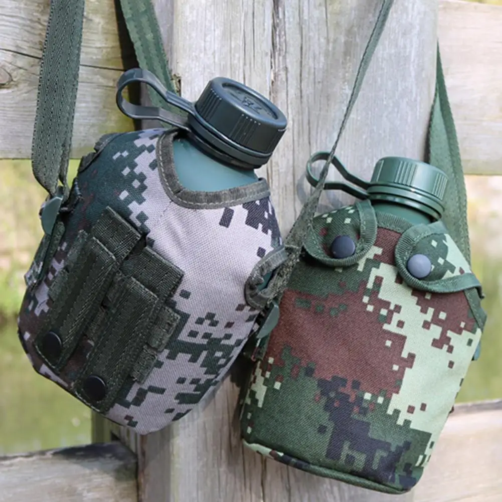 

Camouflage Water Bottle 1 Set No Odor Drop Protection Not Rust Military Camping Water Bottle Hiking Supplies