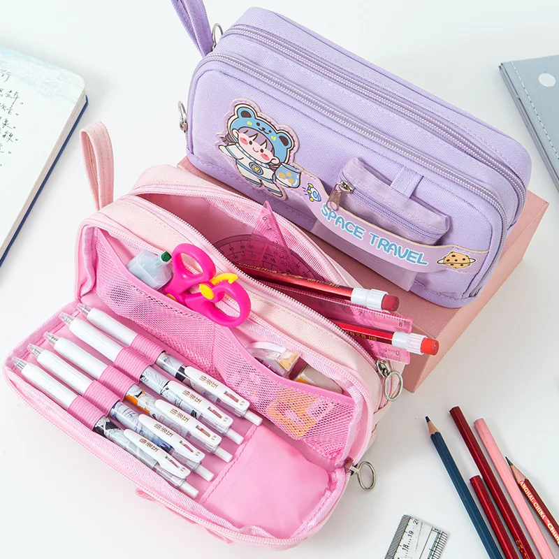 

LOLEDE Large Capacity Pencil Case Pen Box Pencils Bag Vuelta Al Cole Cartable Scolaire Fille Astuccio Scuola Stationery Supplies