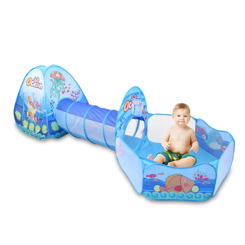 

Portable Baby Playground Playpen Children Large Pit with Tunnel Baby Park Camping Pool Room Decor Gift Kids Tent Ball Pool Balls