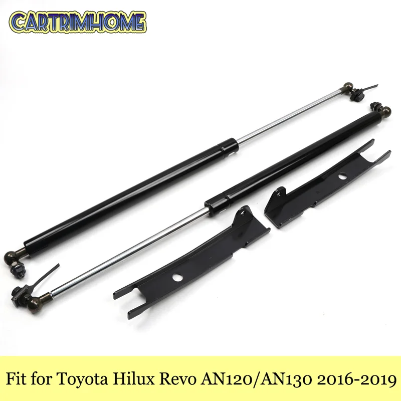 

Автомобильные товары, подходят для Toyota Hilux Revo AN120/ AN130 2016-2019, аксессуары, подъемник передней капота, газовые амортизационные стойки, 2 шт.