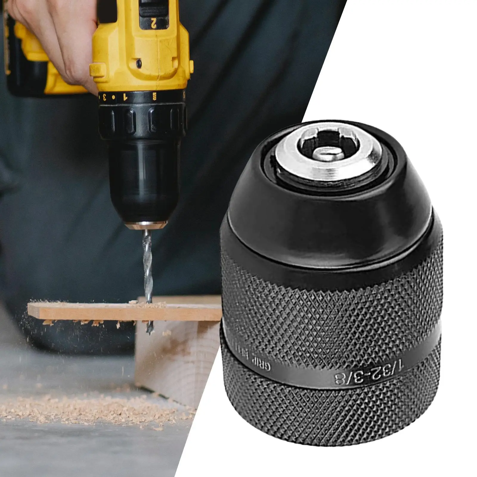 

Прочные брелоки для дрели, внешний диаметр 3/8-24, адаптер патрона для дрели, стальной Резьбовой интерфейс соединения для гравировки, домашнег...