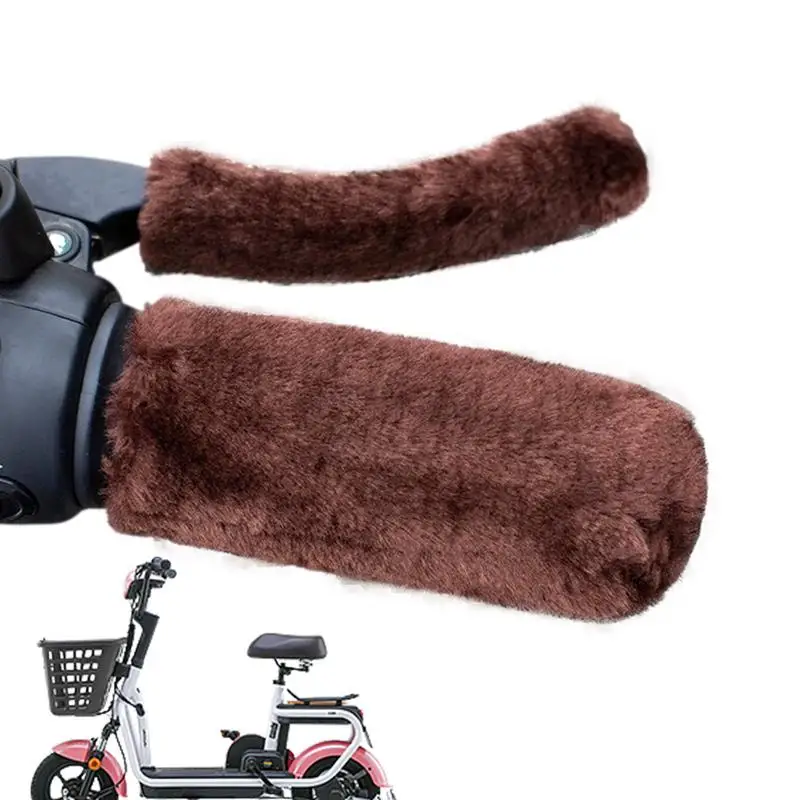 

Brake Lever Grip Comfortable Soft Plush Bike Handle Cover Non-slip Protective Cycling Handlebar Covers For Cold Weather Keep
